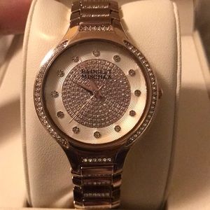 Rose gold Badgley Mischka watch